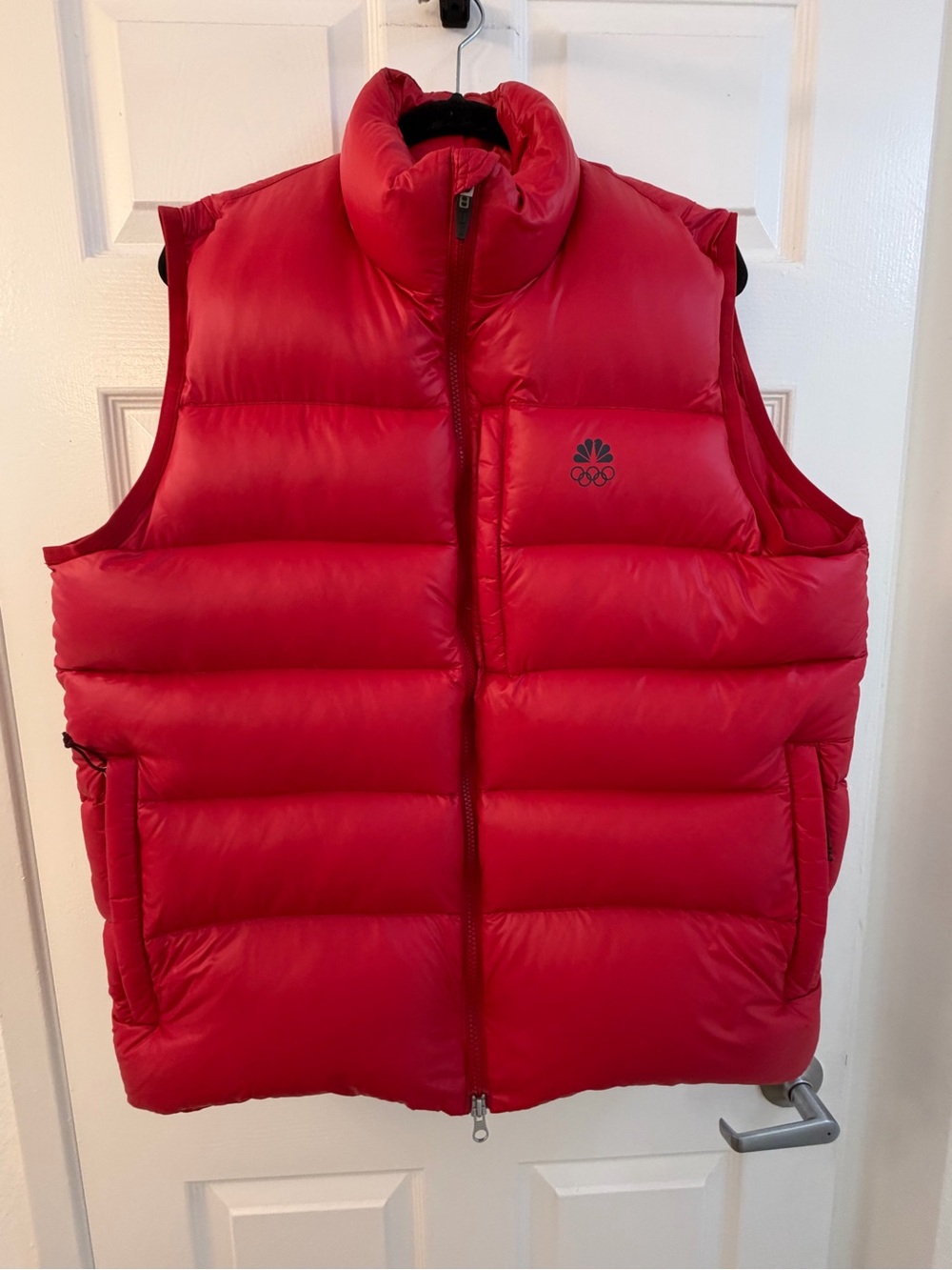 Nike NBC Olympics 550 Goose Down Red Puffer Vest  Men’s L Y2K
